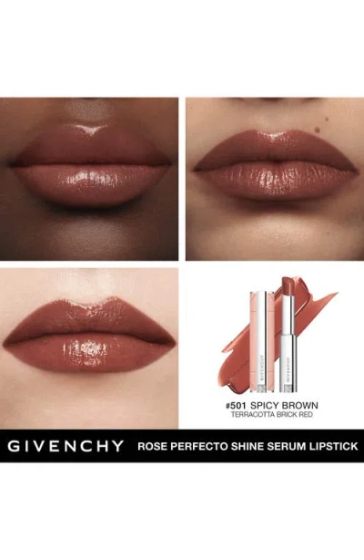 Givenchy Rose Perfecto Shine Serum Lip Oil Stick In N501
