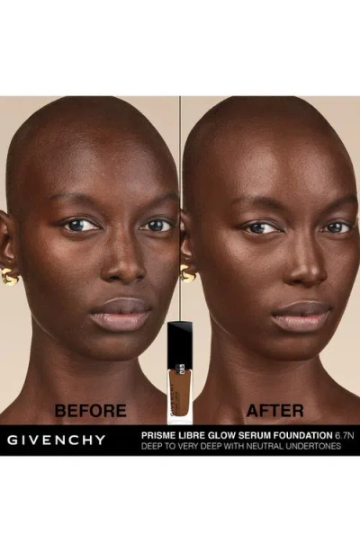 Givenchy Prisme Libre Glow Serum Blurring & Hydrating Foundation In 6.7n