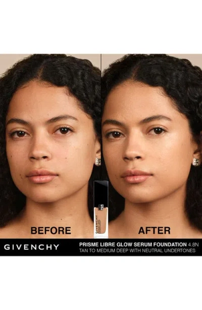 Givenchy Prisme Libre Glow Serum Blurring & Hydrating Foundation In 4.8n