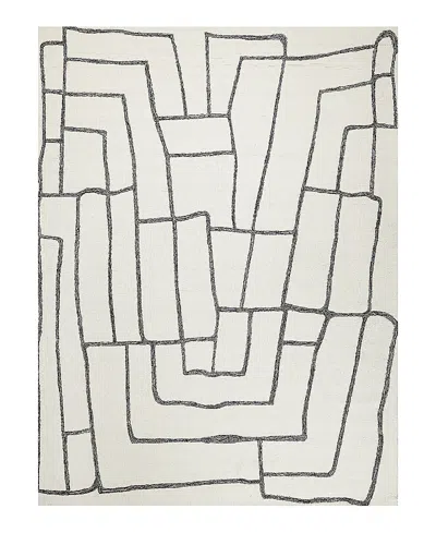 Exquisite Rugs Tangiers 6843 Area Rug, 8' X 10' In Ivory/black