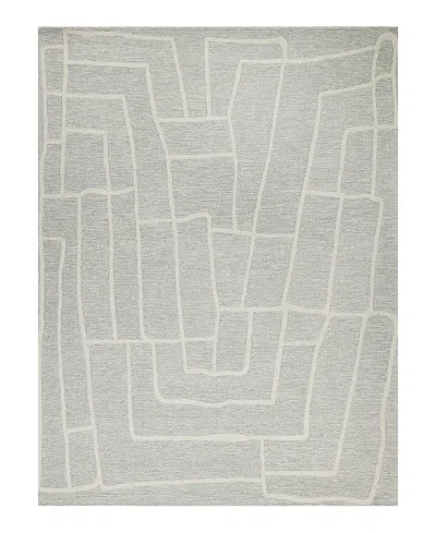 Exquisite Rugs Tangiers 6872 Area Rug, 8' X 10' In Blue/ Ivor