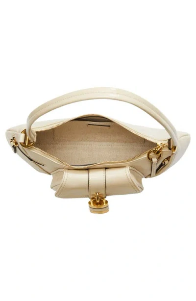 Chloé Sac Porté Épaule The 99 En Cuir Grainé Femme Beige Taille Onesize 100% Cuir De Veau In Sweet Beige