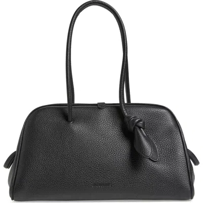 Jacquemus Le Turismo Leather Bowling Bag In Black