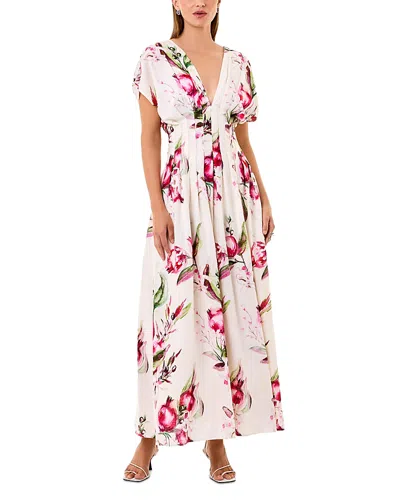 Nicholas Sonya Midi Dress In Pomegranate