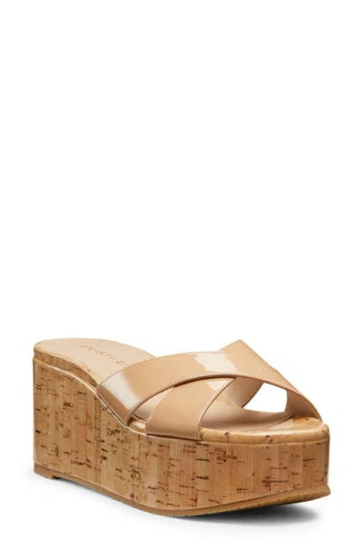 Stuart Weitzman Carmen Platform Slide The Sw Outlet In Adobe