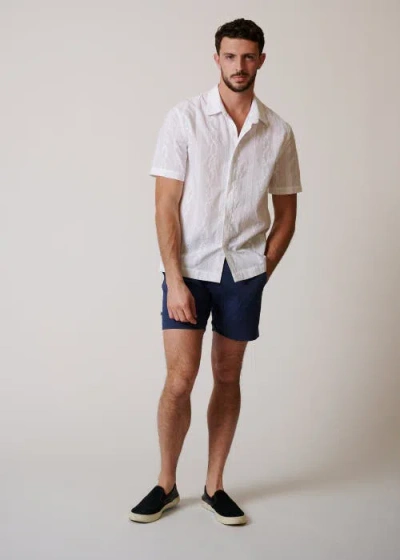 Leisure Lab Oaxaca Button Up In Blanco