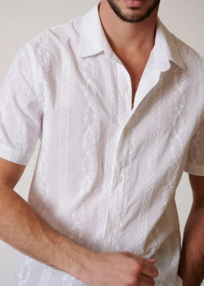 Leisure Lab Oaxaca Button Up In Blanco