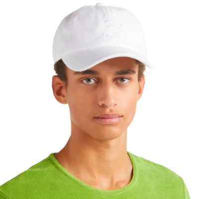 Vilebrequin Solid Terry Cap In White