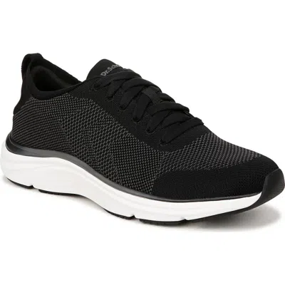 Dr. Scholl's Women's Feel Support Washable Lace Up Sneakers In Black