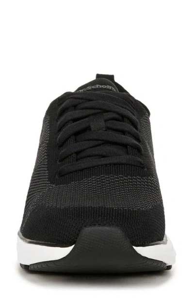 Dr. Scholl's Women's Feel Support Washable Lace Up Sneakers In Black