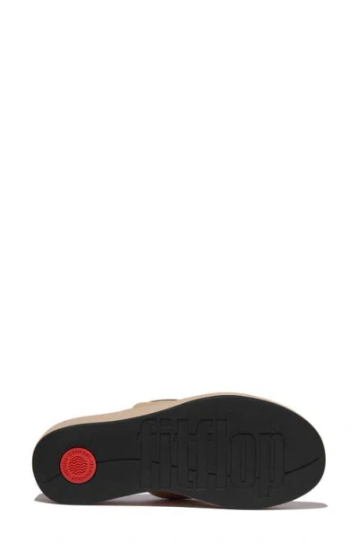 Fitflop Women's Flatforms Wedge Toe-post Sandals In Classic Beige