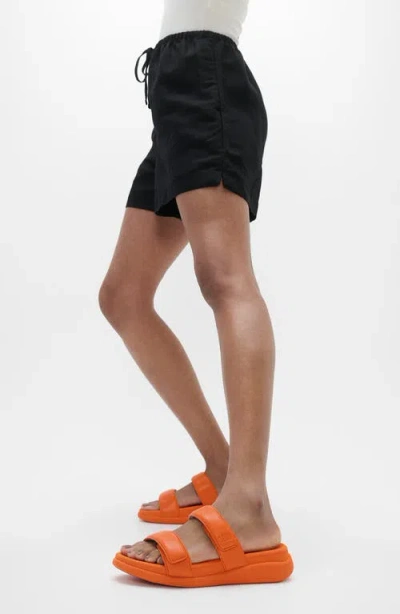 Fitflop F-mode Go Adjustable Platform Slide Sandal In Satsuma