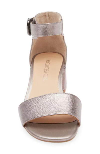 Regarde Le Ciel Yeremi Ankle Strap Sandal In Silver