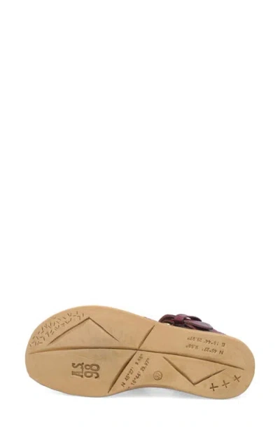 As98 A.s.98 Stiles Ankle Strap Sandal In Ruby