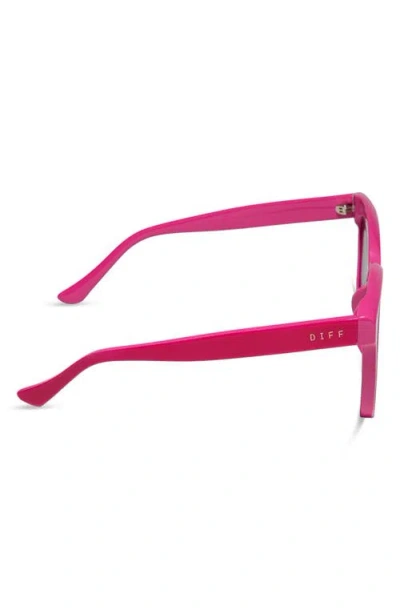Diff Meredith 54mm Square Sunglasses In Pink