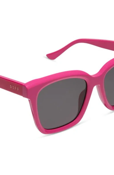 Diff Meredith 54mm Square Sunglasses In Pink