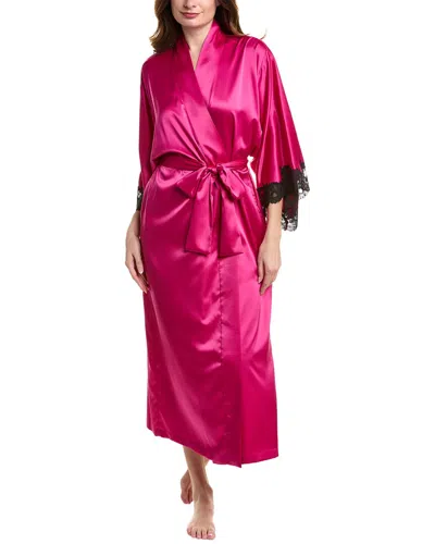 Natori Peony Glamour Robe In Pink