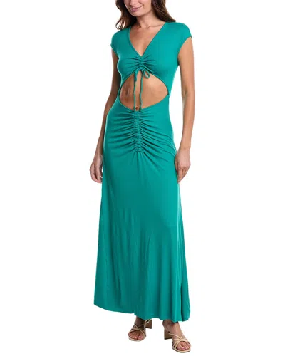 Agua Bendita Ailana Tile Maxi Dress In Green