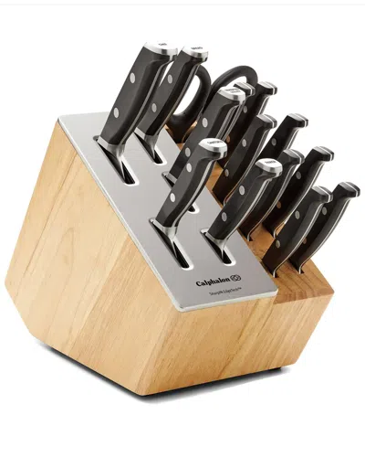 Calphalon Premier By  15-piece Knife Set With Sharpin Edgetech In Black
