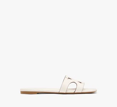 Kate Spade New York Duo Smooth Leather Slide Sandal In Cream