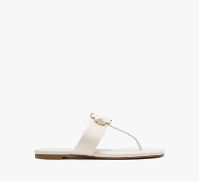 Kate Spade Flower Thong Sandals In Cream