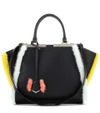 FENDI 3Jours fur-trimmed leather tote