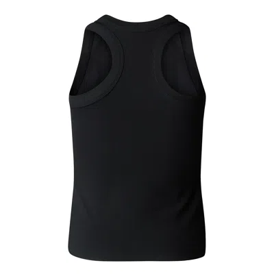 The North Face Ribbed Texture Sleeveless Tank Top In Tnf Black