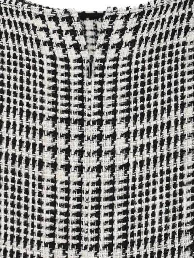 Gianluca Capannolo Houndstooth Midi Dress - White