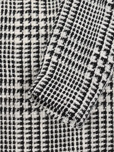 Gianluca Capannolo Houndstooth Midi Dress - White