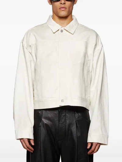 Entire Studios Gem Denim Jacket Bone In White