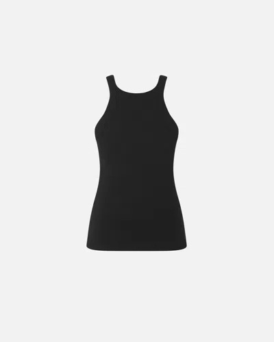 Pinko Semi-trasparent Black 'wipe' Top With Horses In Noir Limousine