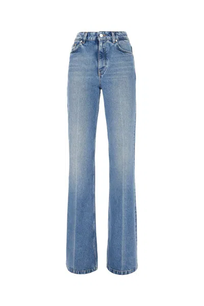 Stella Mccartney Trousers In Medium Vintage Blue
