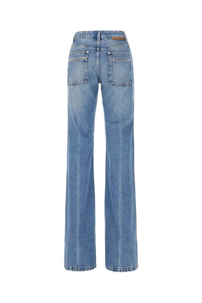 Stella Mccartney Trousers In Medium Vintage Blue