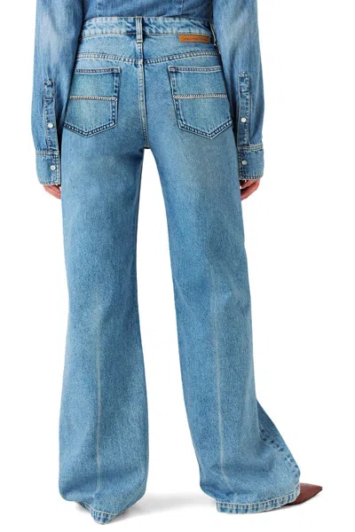 Stella Mccartney Trousers In Medium Vintage Blue