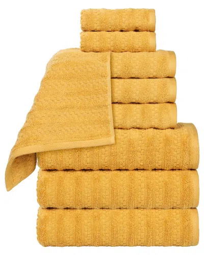 Superior Zuma Zero Twist Cotton Medium Weight Soft Absorbent 9pc Towel Set