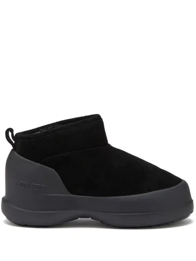 Moon Boot Capsule Moon Boot Luna Low Suede Snow Boots In Black