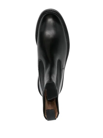 Tricker's Stephen Beatles Low Dainite Sole Shoes In Black