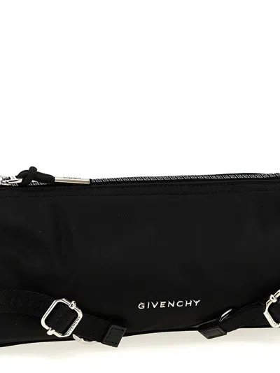 Givenchy Buckle Strap Shoulder Bag In Black