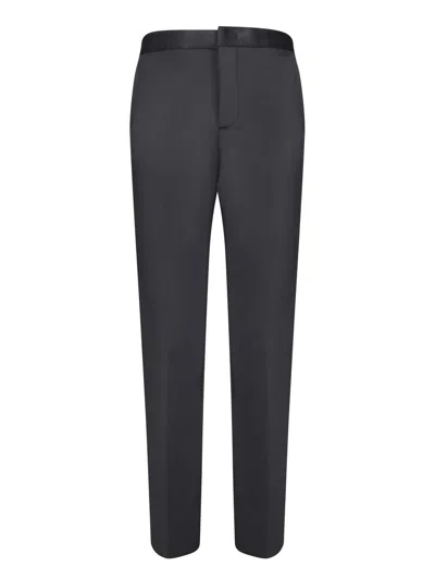 Fabiana Filippi Relaxed-fit Linen Trousers With Elastic Waistband In Black