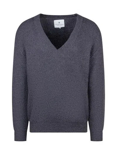 Seven Gauge Merino Sweater In Grey