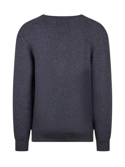 Seven Gauge Merino Sweater In Grey