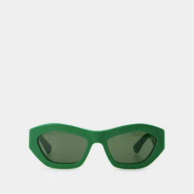Bottega Veneta Eyewear Cat-eye Frame Sunglasses In Green