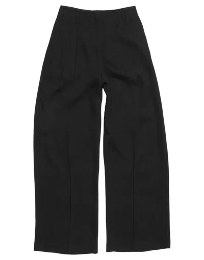 Acne Studios Tailored Wool Blend Trousers In Black