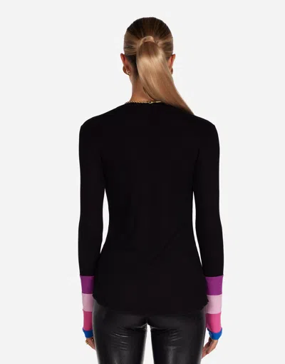 Lauren Moshi Shyla Pink Ombre Lip In Black/pink Multi
