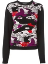 CARVEN ABSTRACT PRINT JUMPER,8004PU01911633041