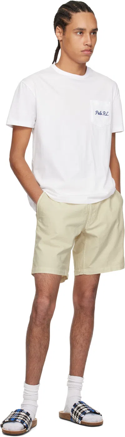 Polo Ralph Lauren White Classic Fit Polo Bear Jersey T-shirt In Sp25 White Hrtg Icon