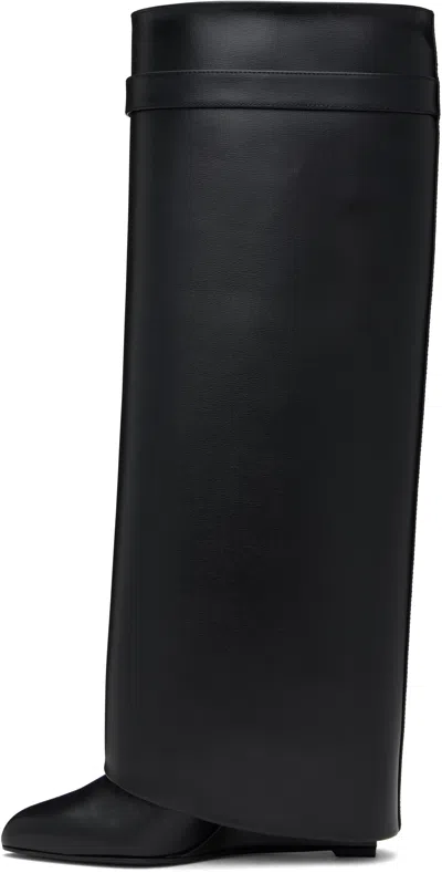 Givenchy Alexander Mcqueen White Leather Sneakers With Orange Leather Heel In Black