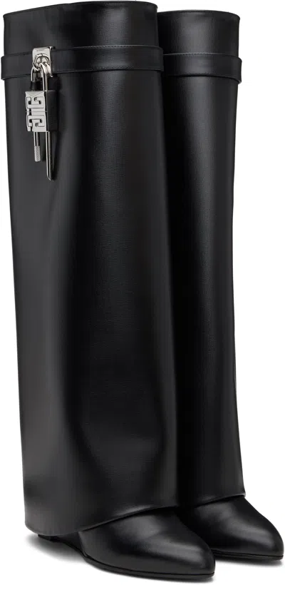 Givenchy Alexander Mcqueen White Leather Sneakers With Orange Leather Heel In Black