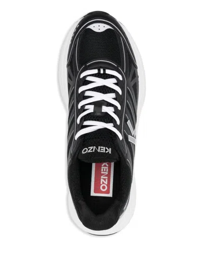 Kenzo Low Top Sneakers With Chunky Rubber Sole In Black