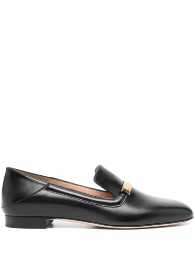Bally Leather Loafers In Black